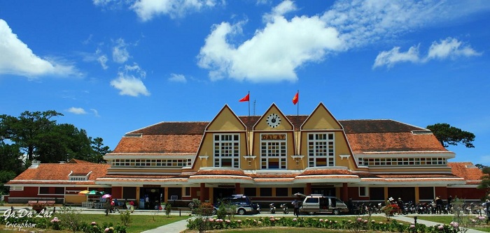 Dalat train station Vietnam, French architecture